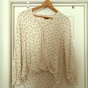 Ann Taylor faux wrap blouse